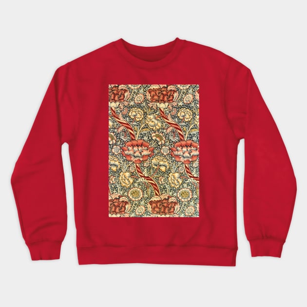 Wandle by William Morris, Vintage Textile Art Crewneck Sweatshirt by MasterpieceCafe